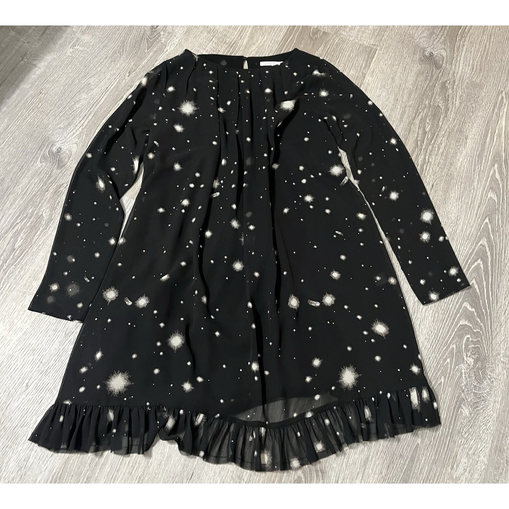 Victorias Secret Black Sheer Long‎ Sleeve Dress Size Small